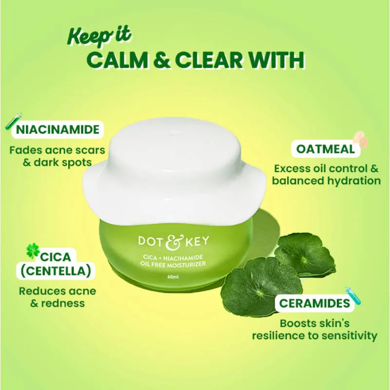 Dot & Key Cica + Niacinamide C + E CSMS Routine for Oily & Acne Prone Skin