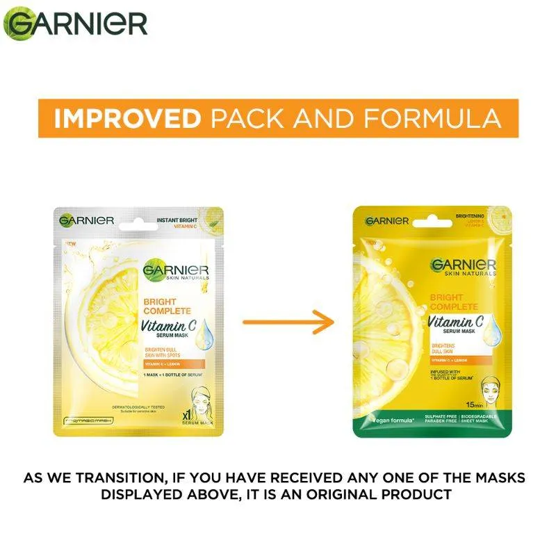 Garnier Skin Naturals Face Serum Sheet Mask