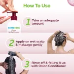 Mamaearth Onion Shampoo For Hair Growth & Hair Fall Control With Onion & Plant Keratin view 5