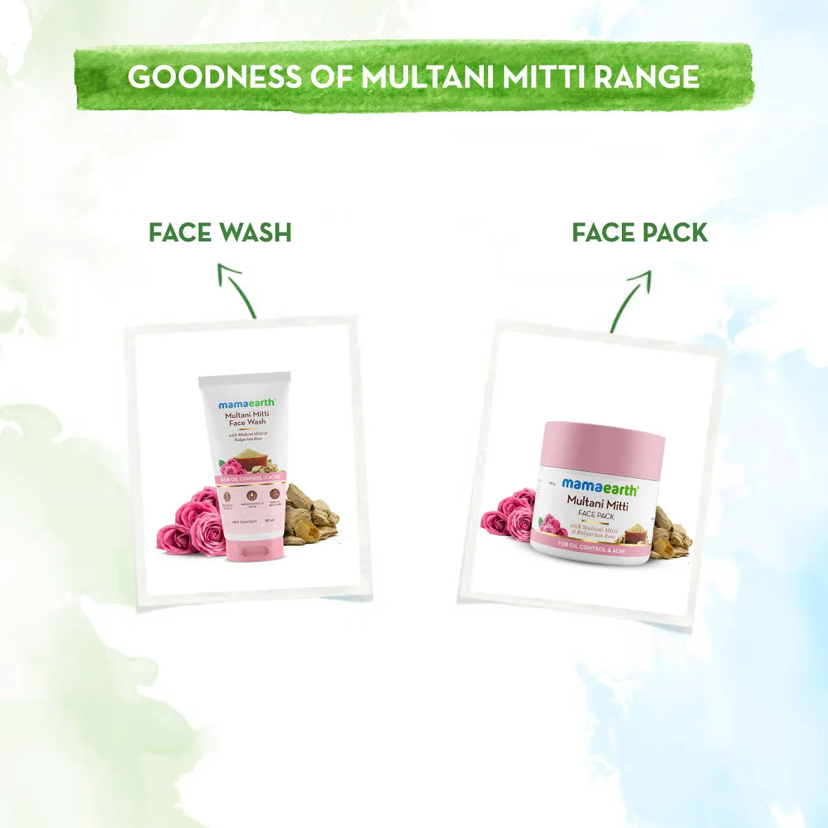 Mamaearth Multani Mitti Face Wash With Multani Mitti & Bulgarian Rose