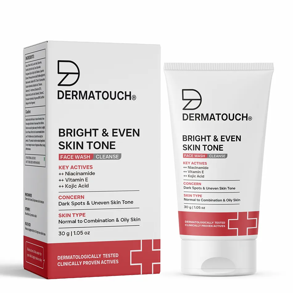 Dermatouch Bright & Even Skin Tone Face Wash for Dark Spots & Uneven Skin Tone