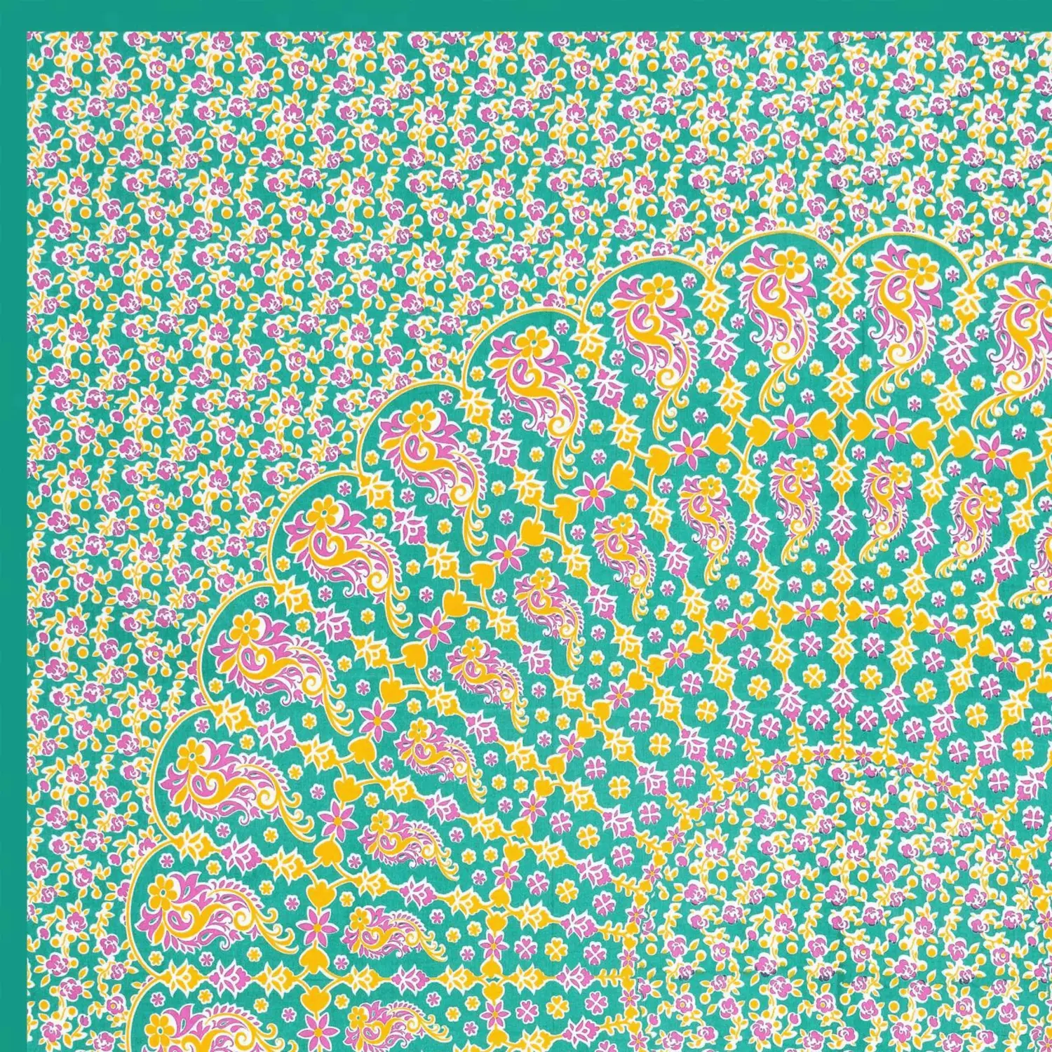 Pure Cotton Jaipuri Bedsheet (Floral, Printed)