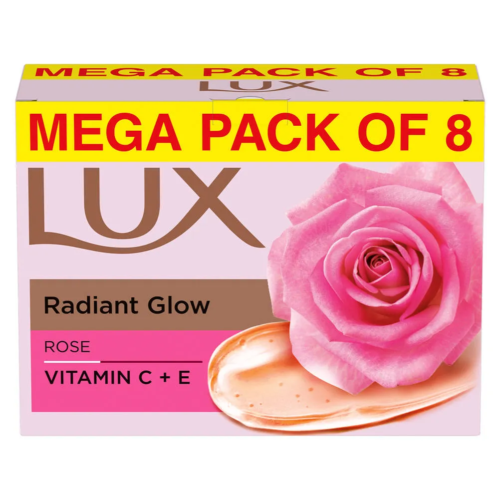 Lux Soft Glow Rose & Vitamin C & E For Radiant Glowing Skin Beauty Soap