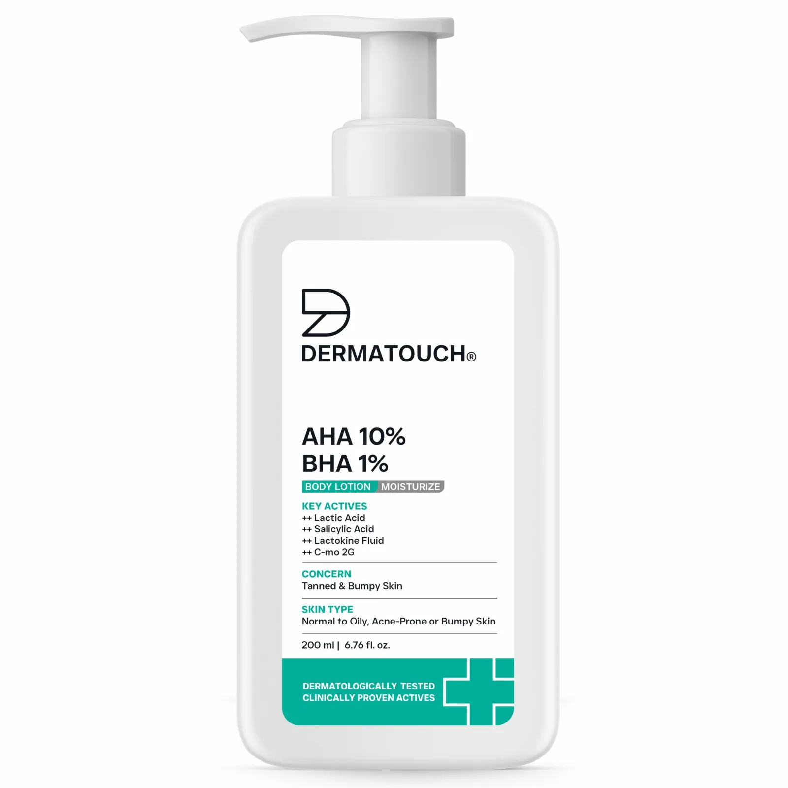 Dermatouch AHA 10% BHA 1% Body Lotion for Tanned & Bumpy Skin
