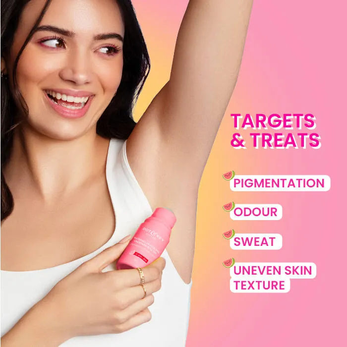 Dot & Key Watermelon Cooling Underarm Roll On, Pigmentation & Odour Control, With 4% AHA & BHA