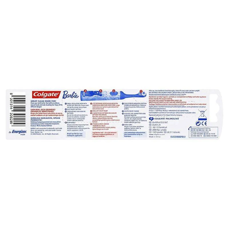Colgate Kids Barbie Battery Powered Toothbrush - 1 Pc