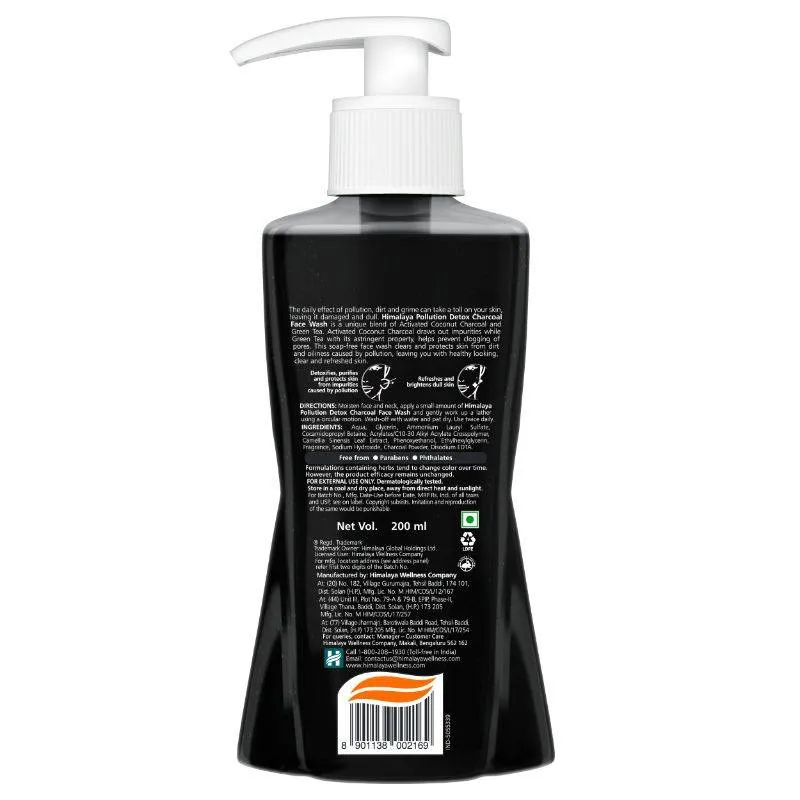 Himalaya Pollution Detox Charcoal Face Wash