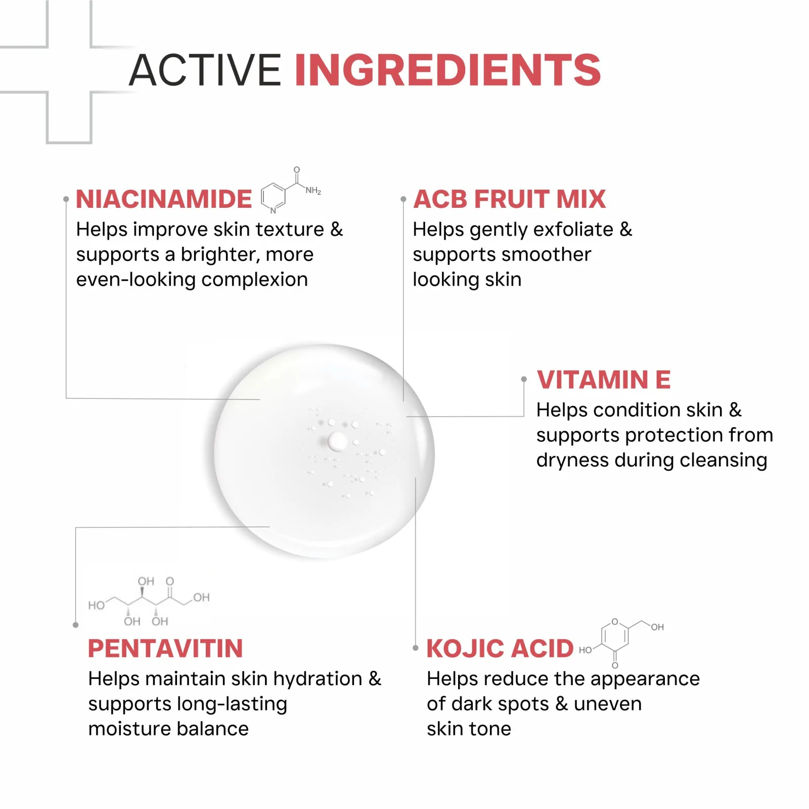 Dermatouch Bright & Even Skin Tone Gentle Cleanser For Dark Spots & Uneven Skin Tone