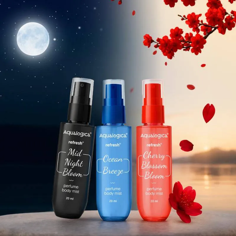 Aqualogica Refresh + Mist Me Not Perfume Body Mist - Set Of 3