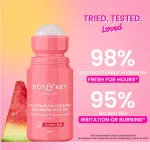 Dot & Key Watermelon Cooling Underarm Roll On, Pigmentation & Odour Control, With 4% AHA & BHA view 6