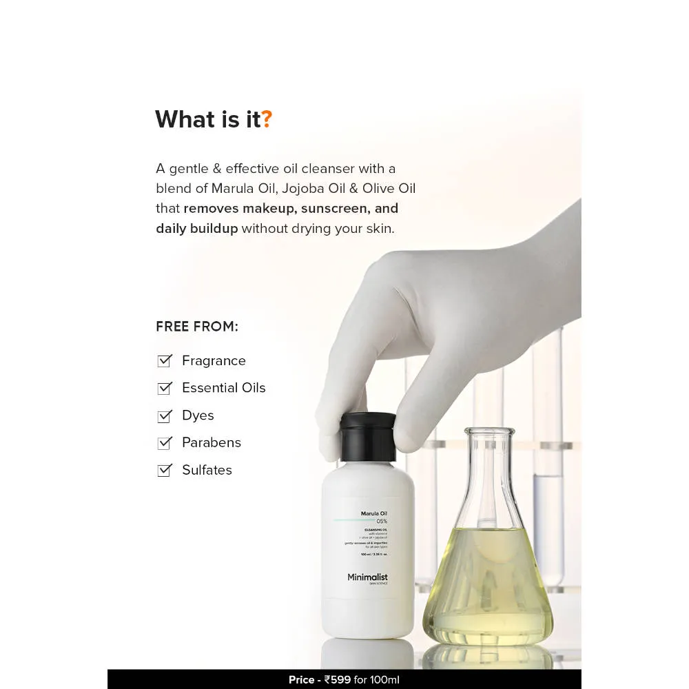 Minimalist Marula Oil 05% Cleansing Oil