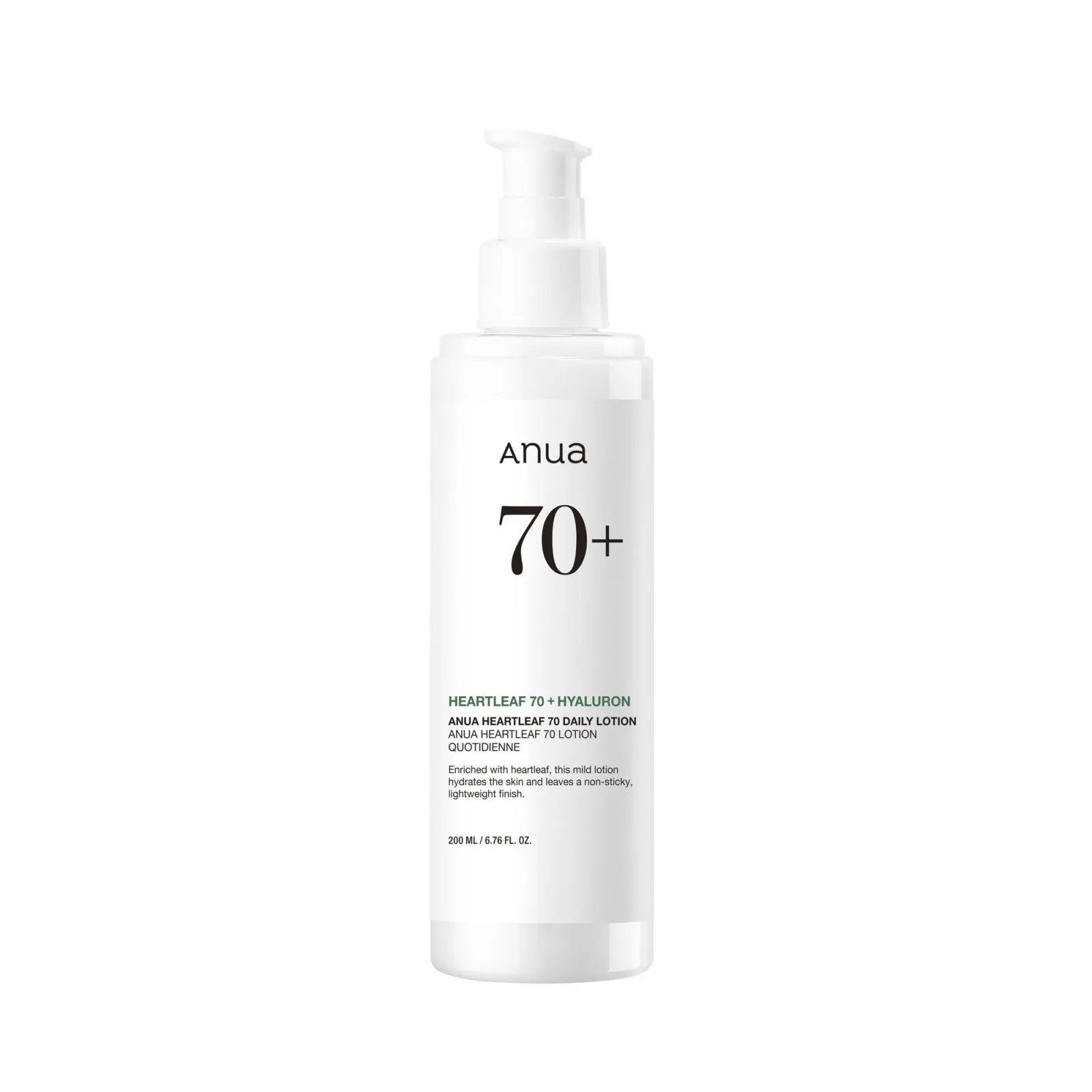 Anua Heartleaf 70 Daily Lotion Lightweight Moisturizer with Hyaluronic Acid for Dry, Acne-Prone Skin