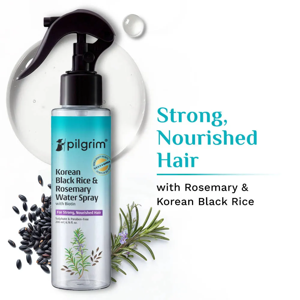 Pilgrim Korean Black Rice And Rosemary Water Hair Spray With Biotin