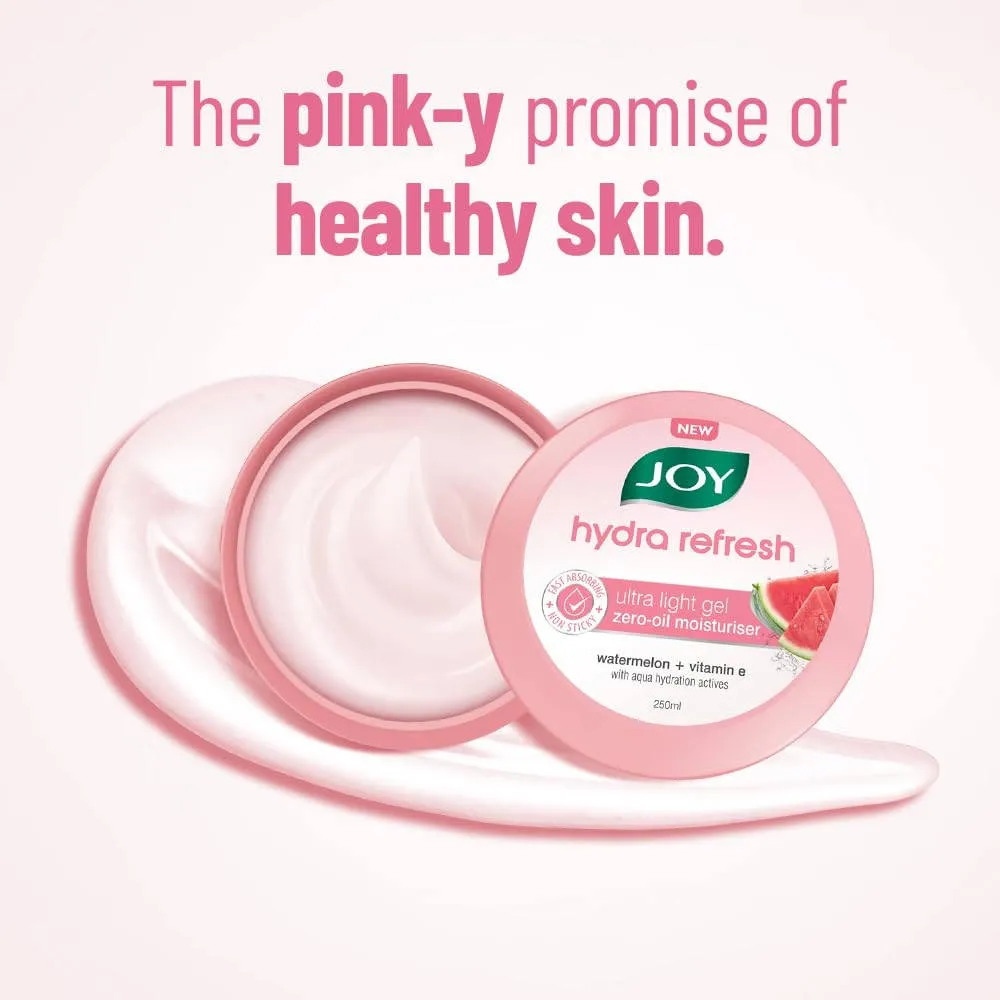 Joy Hydra Refresh Ultra Light Face Moisturizer Gel with Watermelon - Oil Free Moisturizer