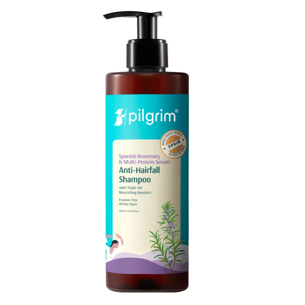 Pilgrim Spanish Rosemary & Biotin Anti Hairfall Control Shampoo Reduce Hairfall Upto 95% Strong Hair