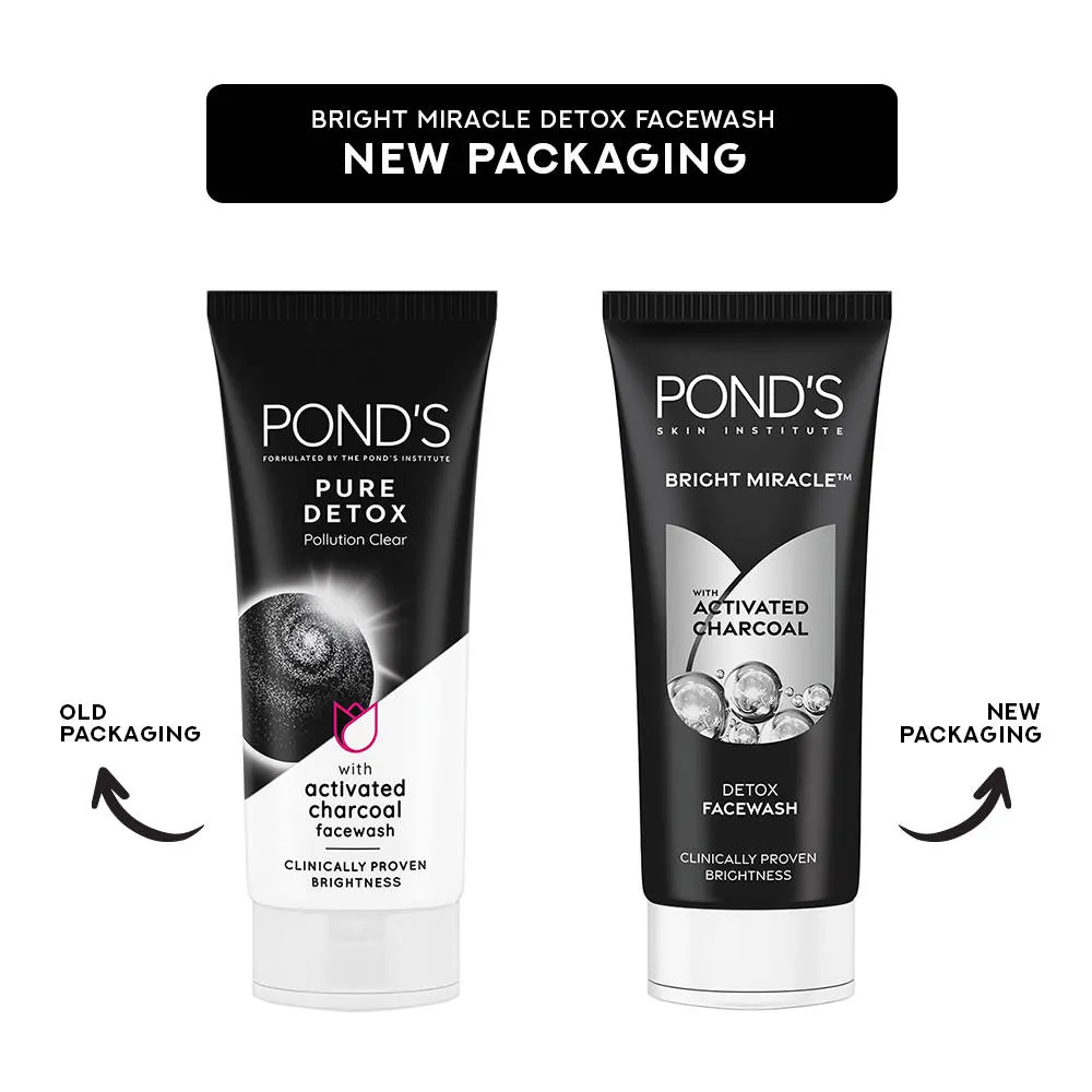 Pond's Ponds Pure Detox Anti-Pollution Purity Face Wash With Activated Charcoal