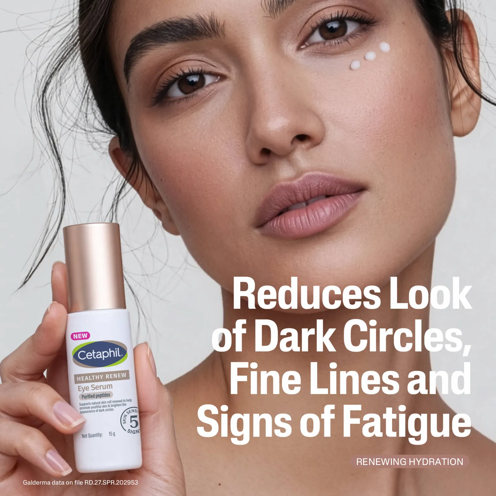 Cetaphil Healthy Renew Eye Serum With Purified Peptides Reduces Dark Circles, Fine Lines