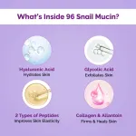 The Derma Co Snail Mucin Peptide 96 Hydrating Serum with Niacinamide & Peptide for Moisturized Skin view 9