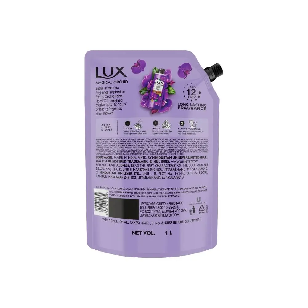 Lux Body Wash Magical Orchid With 12 Hours Lasting