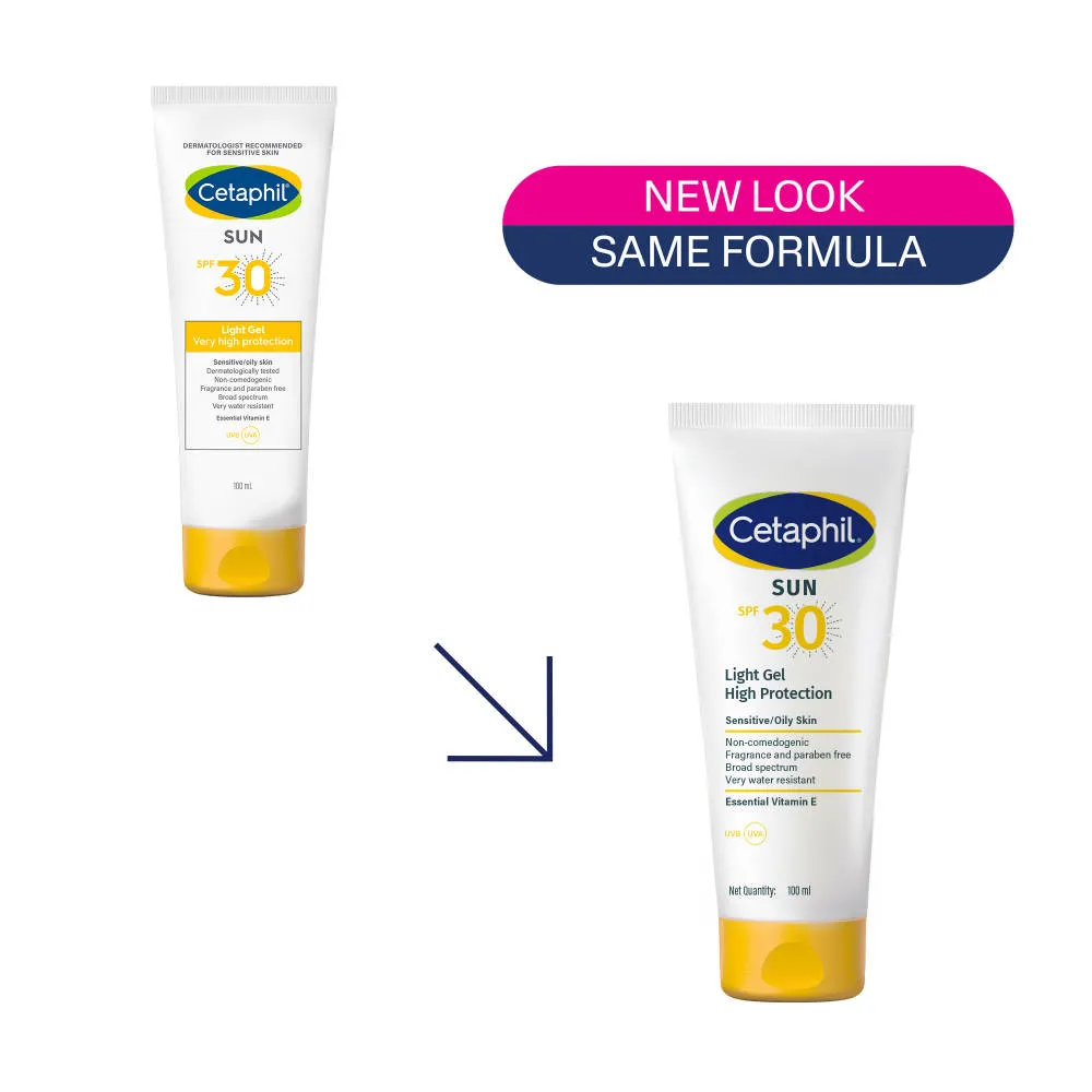 Cetaphil Sun SPF 30 Light Gel With Vitamin E Water & Sweat Resistant Sun Protection