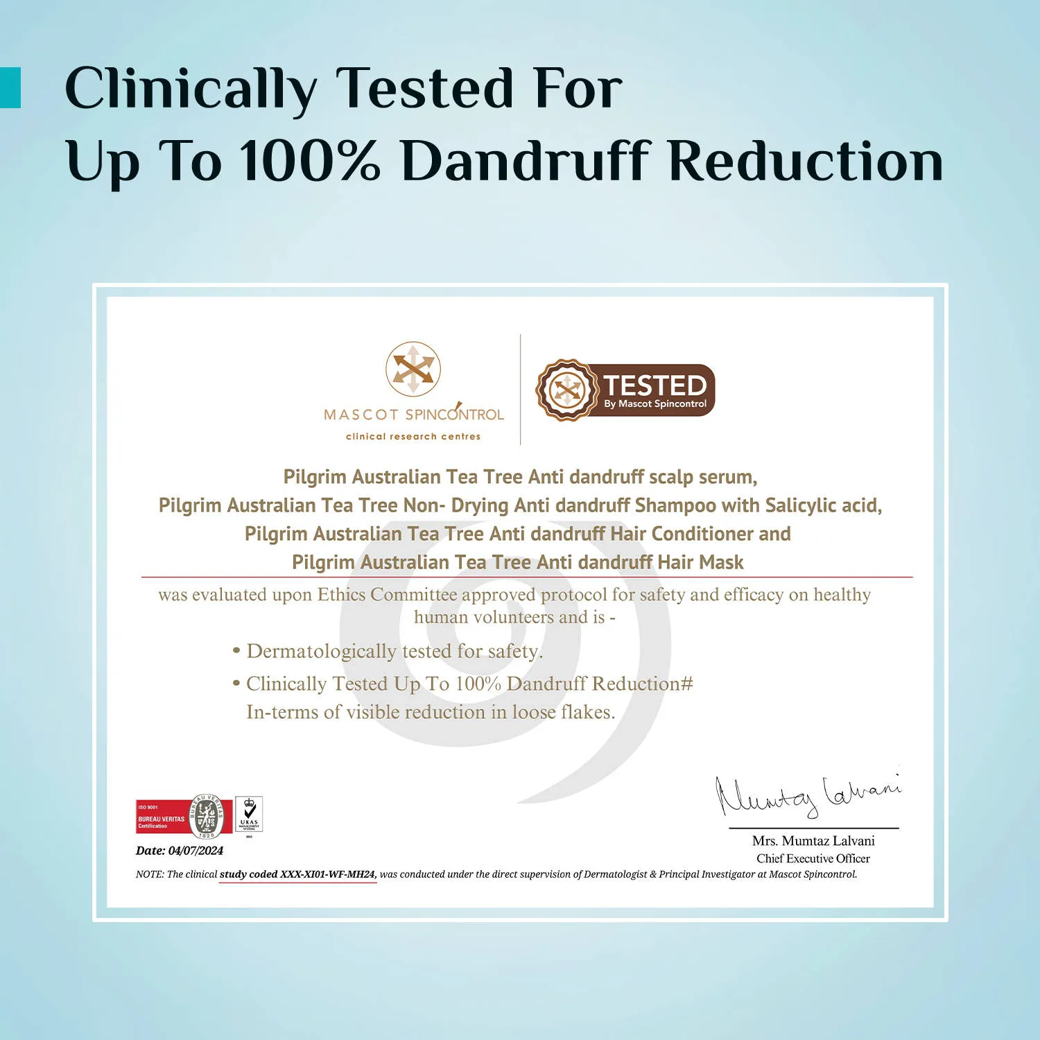 Pilgrim Anti-Dandruff Care Duo Anti-Dandruff Shampoo & Conditioner Up To 100% Dandruff Reduction