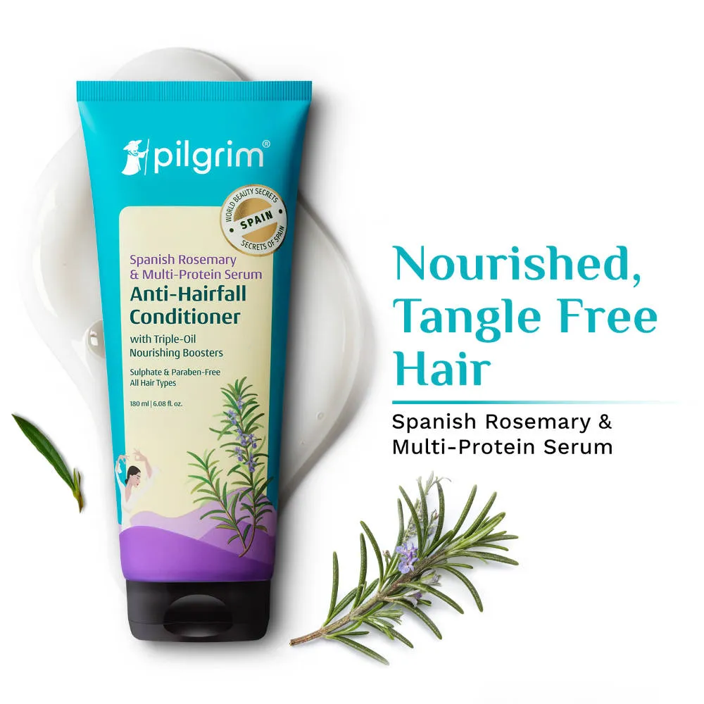 Pilgrim Spanish Rosemary & Biotin Anti Hairfall Conditioner Reduce Hairfall Upto 95% Stronger Hair