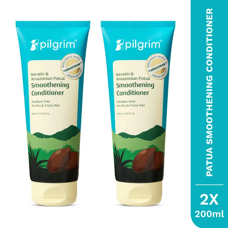 Pilgrim Amazonian Patua & Keratin Hair Smoothing Conditioner for Dry & Frizzy Hair - Pack of 2