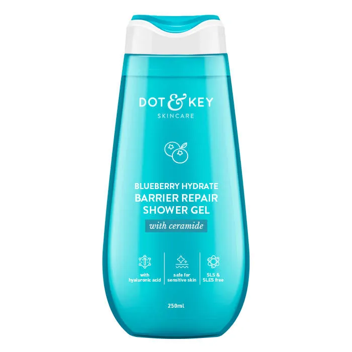 Dot & Key Blueberry Hydrate Barrier Repair Shower Gel, With Ceramide & Hyaluronic