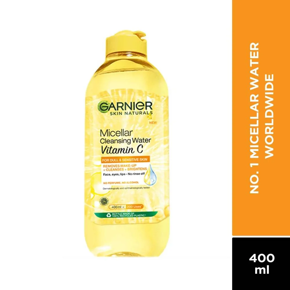 Garnier Vitamin C Micellar Water - Removes Makeup, dust & impurities For Dull Skin