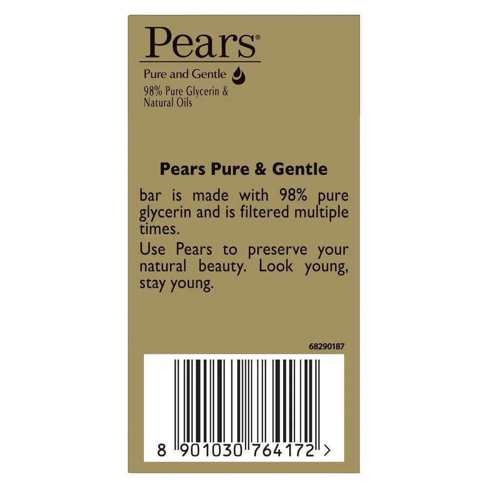 Pears Pure & Gentle Bathing Bar (Pack Of 4)