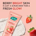 Joy Oil Control Strawberry Face & Body Scrub with Vitamin C for Oily Skin - Blackhead Removal view 4
