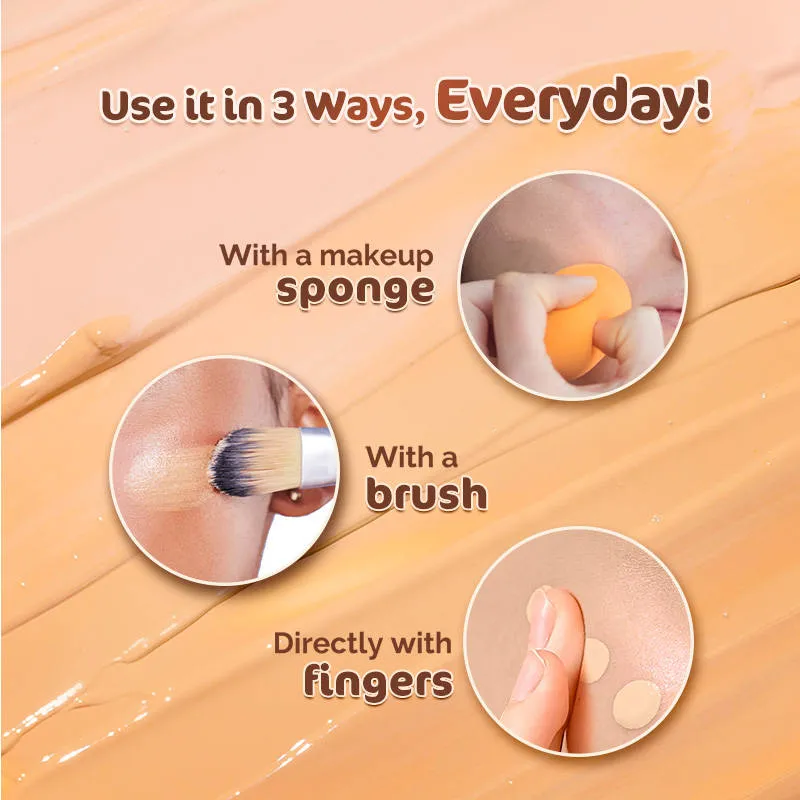 Mamaearth Glow Serum Foundation With Vitamin C & Turmeric For 12-hour Long Stay