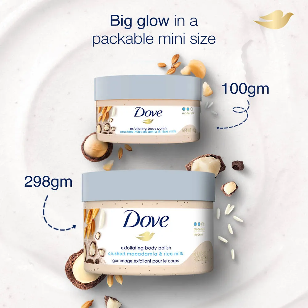 Dove Exfoliating Body Polish - Crushed Macadamia & Rice Milk