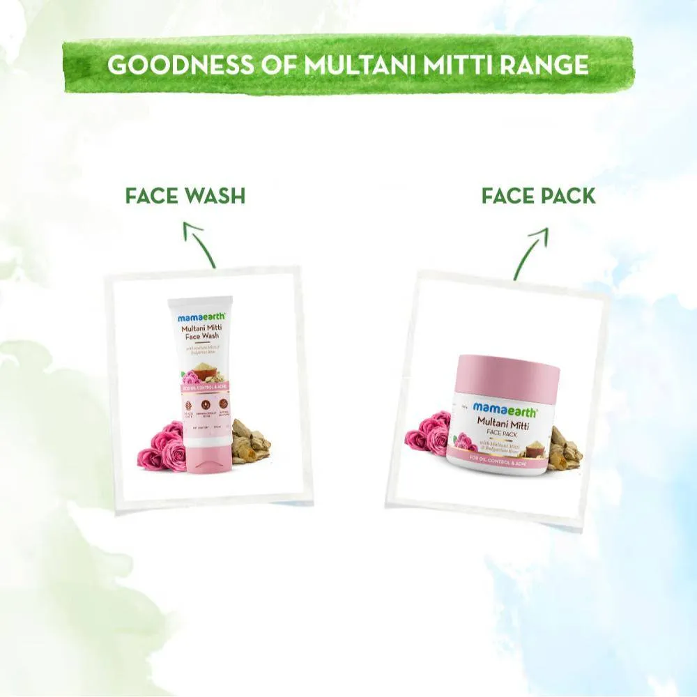 Mamaearth Multani Mitti Face Wash With Multani Mitti & Bulgarian Rose