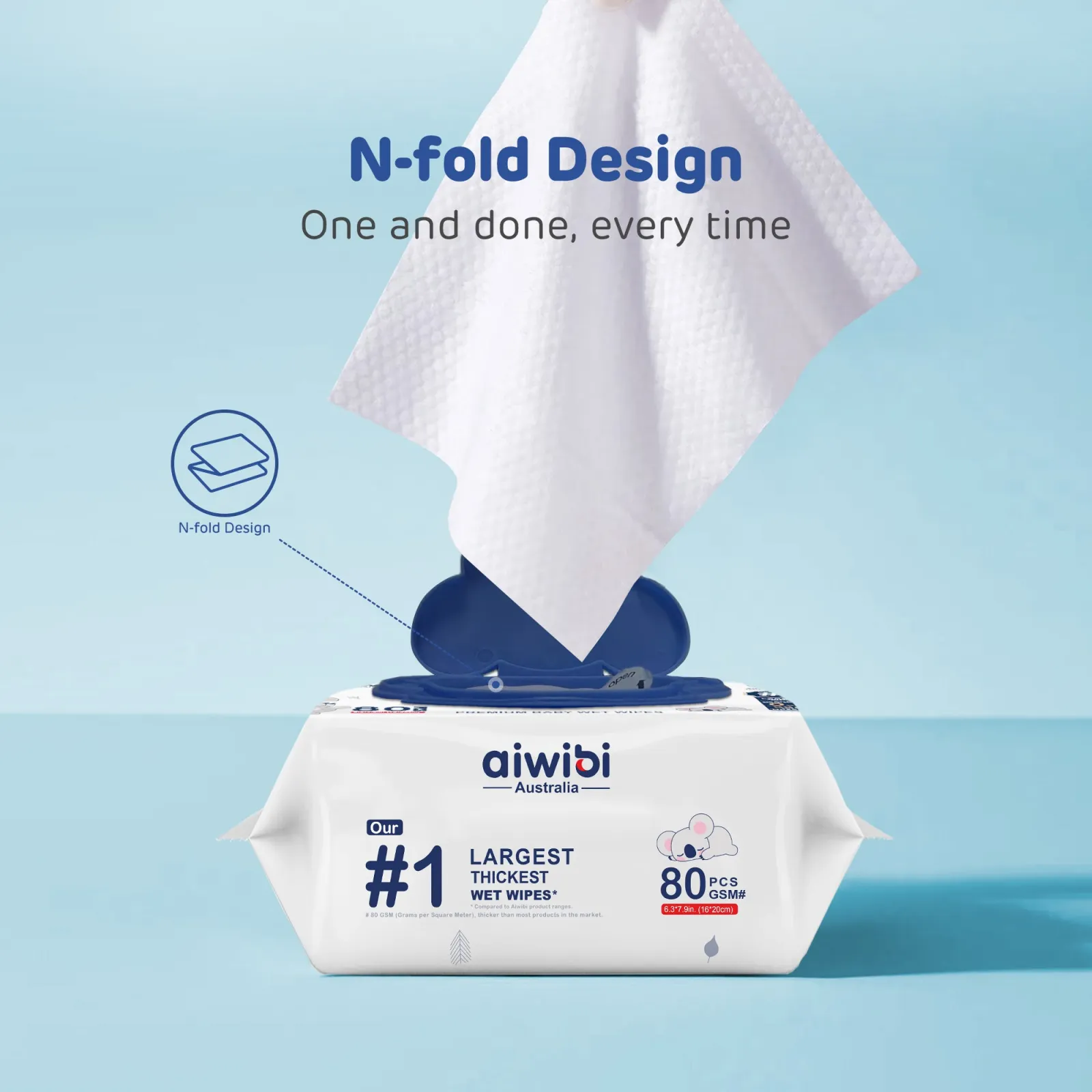 Aiwibi #1 Thickness Premium Baby Wet Wipes