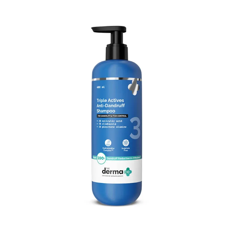 The Derma Co Triple Actives Anti-Dandruff Shampoo