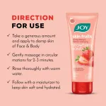 Joy Oil Control Strawberry Face & Body Scrub with Vitamin C for Oily Skin - Blackhead Removal view 6