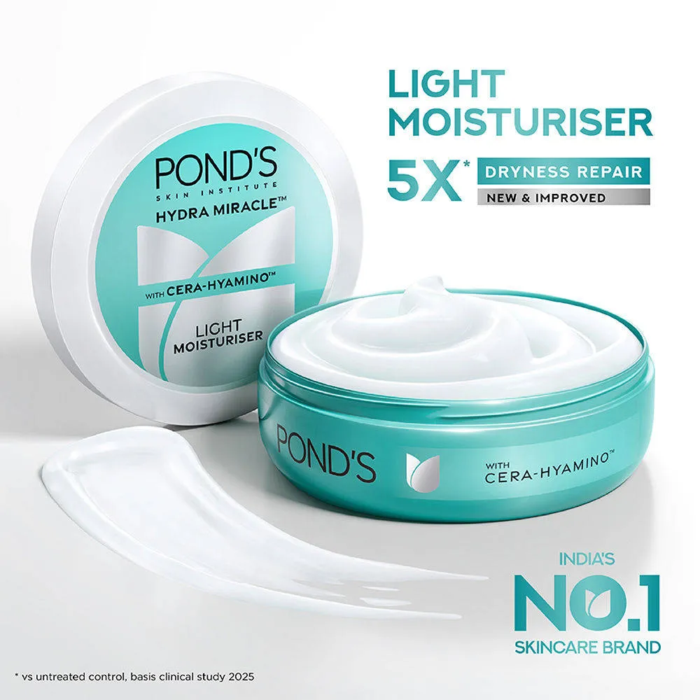 Pond's Ponds Light Moisturiser Non-Oily Fresh Feel With Vitamin E + Glycerine