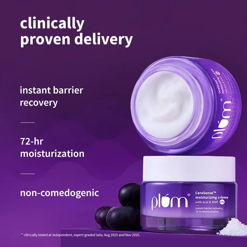 Plum Cerasense Barrier Repair Face Moisturizer With Ceramides & Peptides For Dry, Sensitive Skin