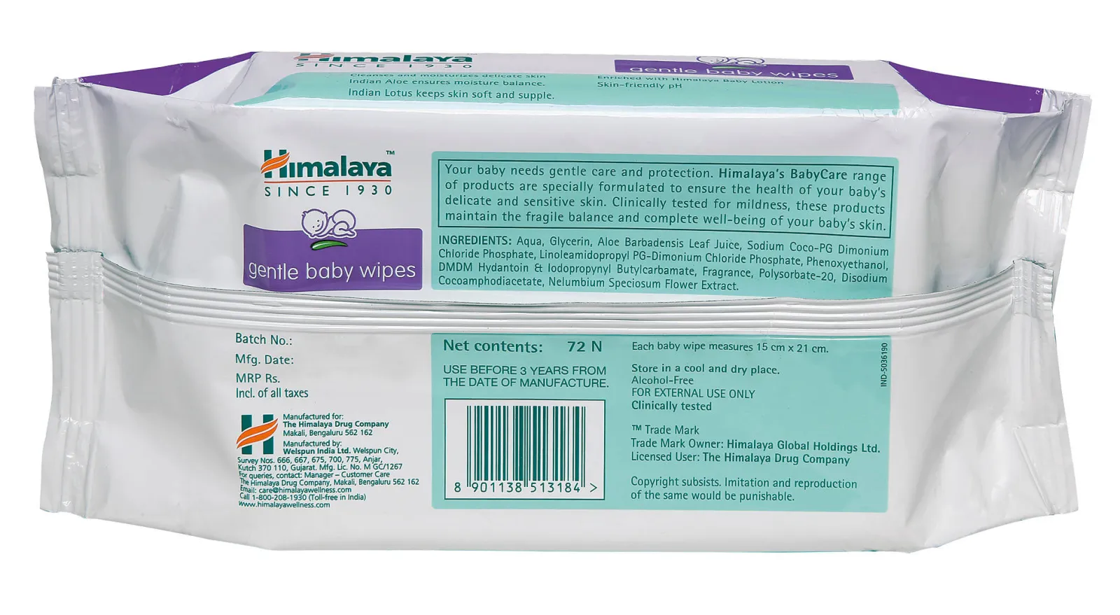 Himalaya Gentle Baby Wipes