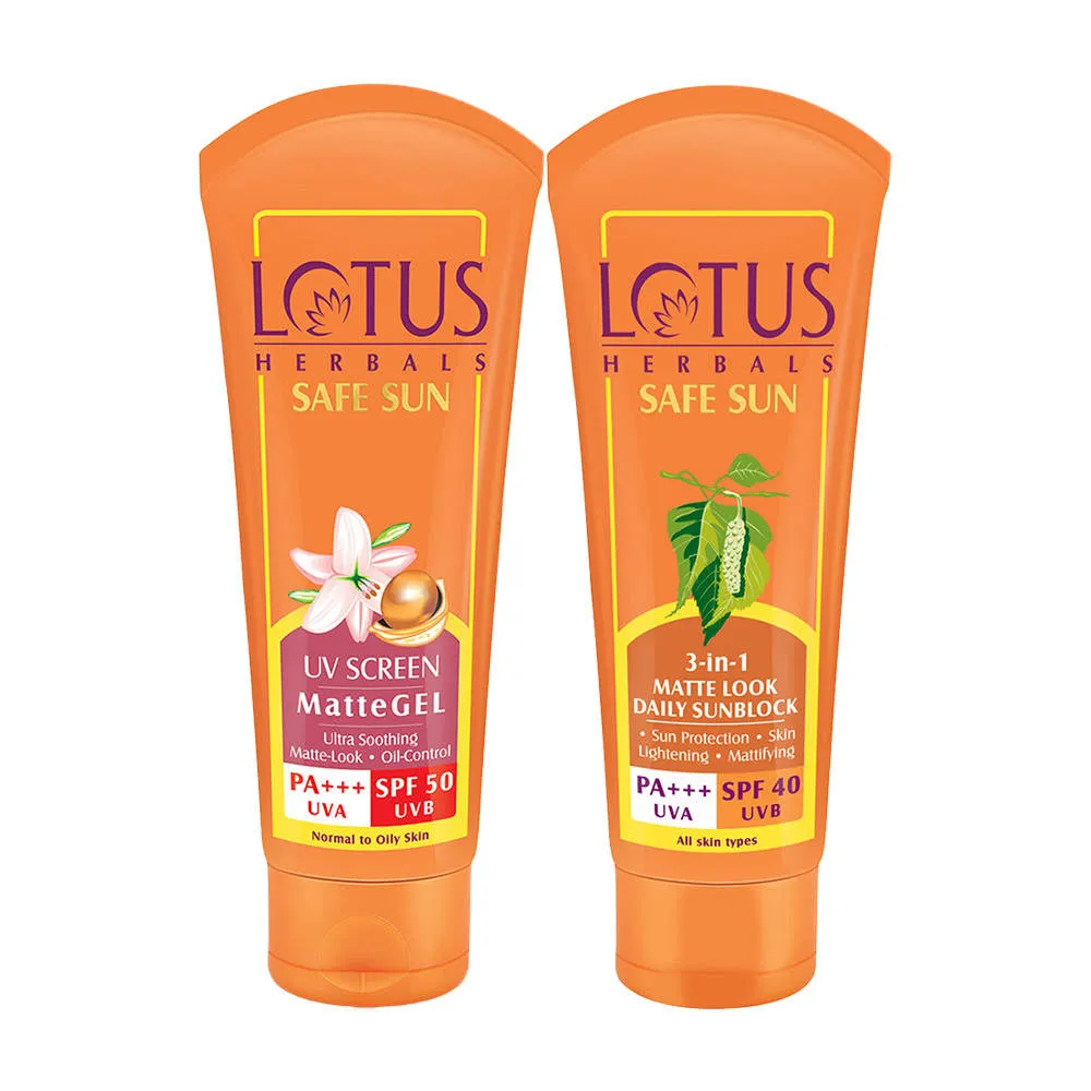 Lotus Herbals Safe Sun Sunscreen Combo (SPF 40 & SPF 50)