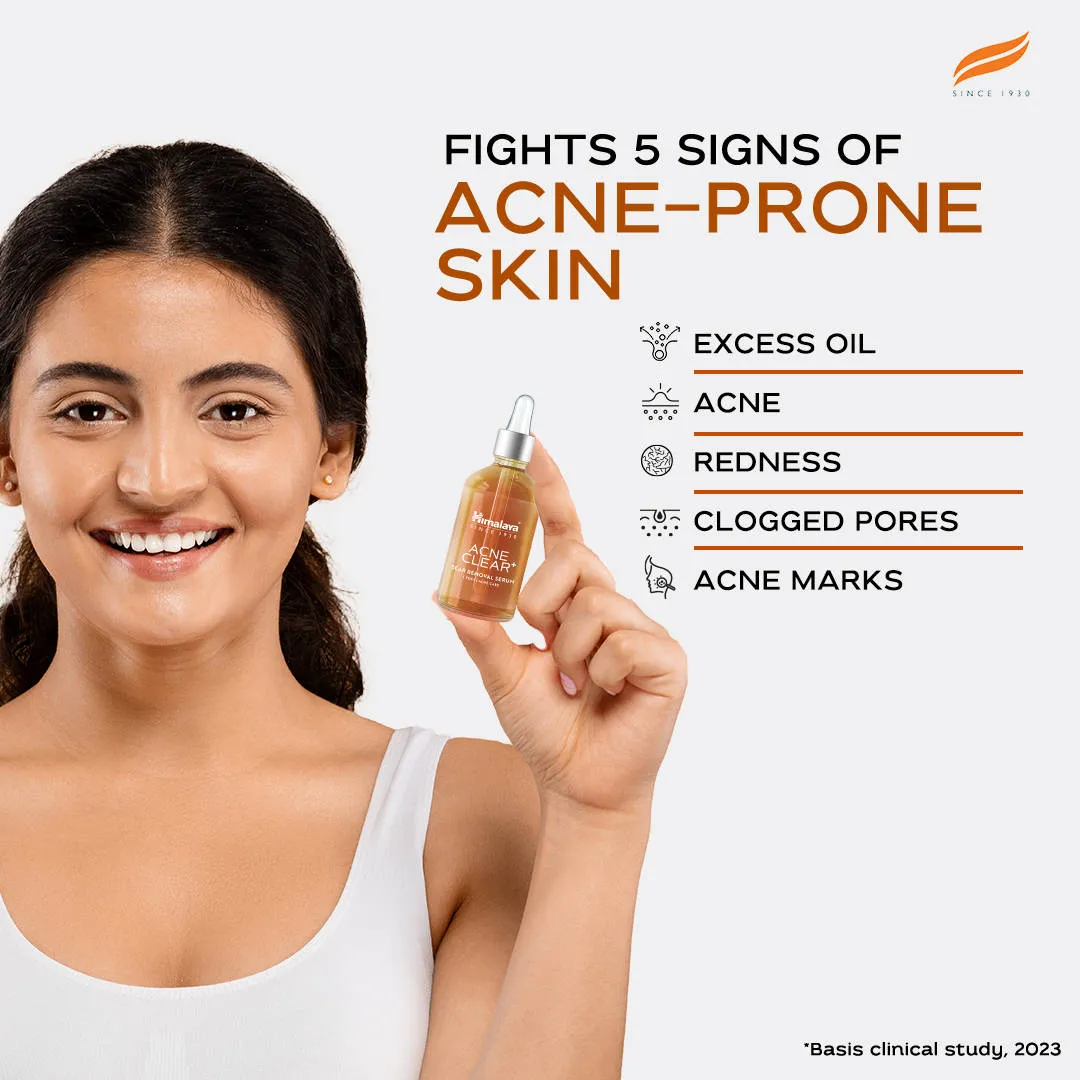 Himalaya Acne Clear+ Scar Removal Serum with 2% Natural Salicylic Acid Reducing Acne & Pigmentation