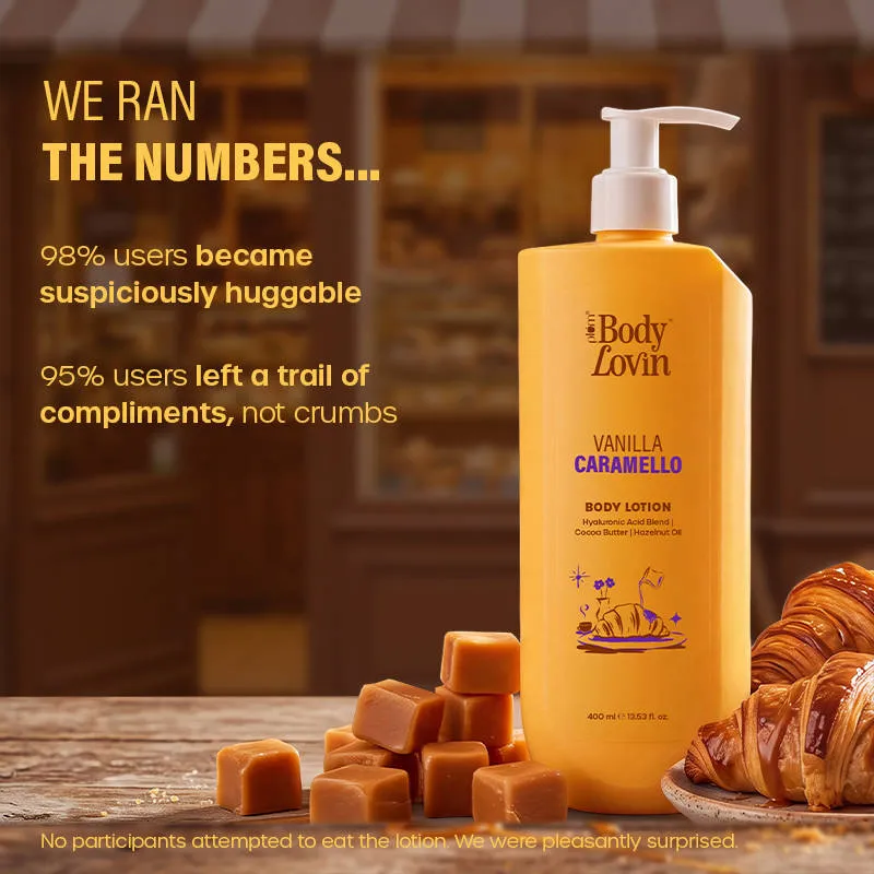 Plum BodyLovin Vanilla Caramello Bestselling Body Lotion for Dry, Normal & All Skin type