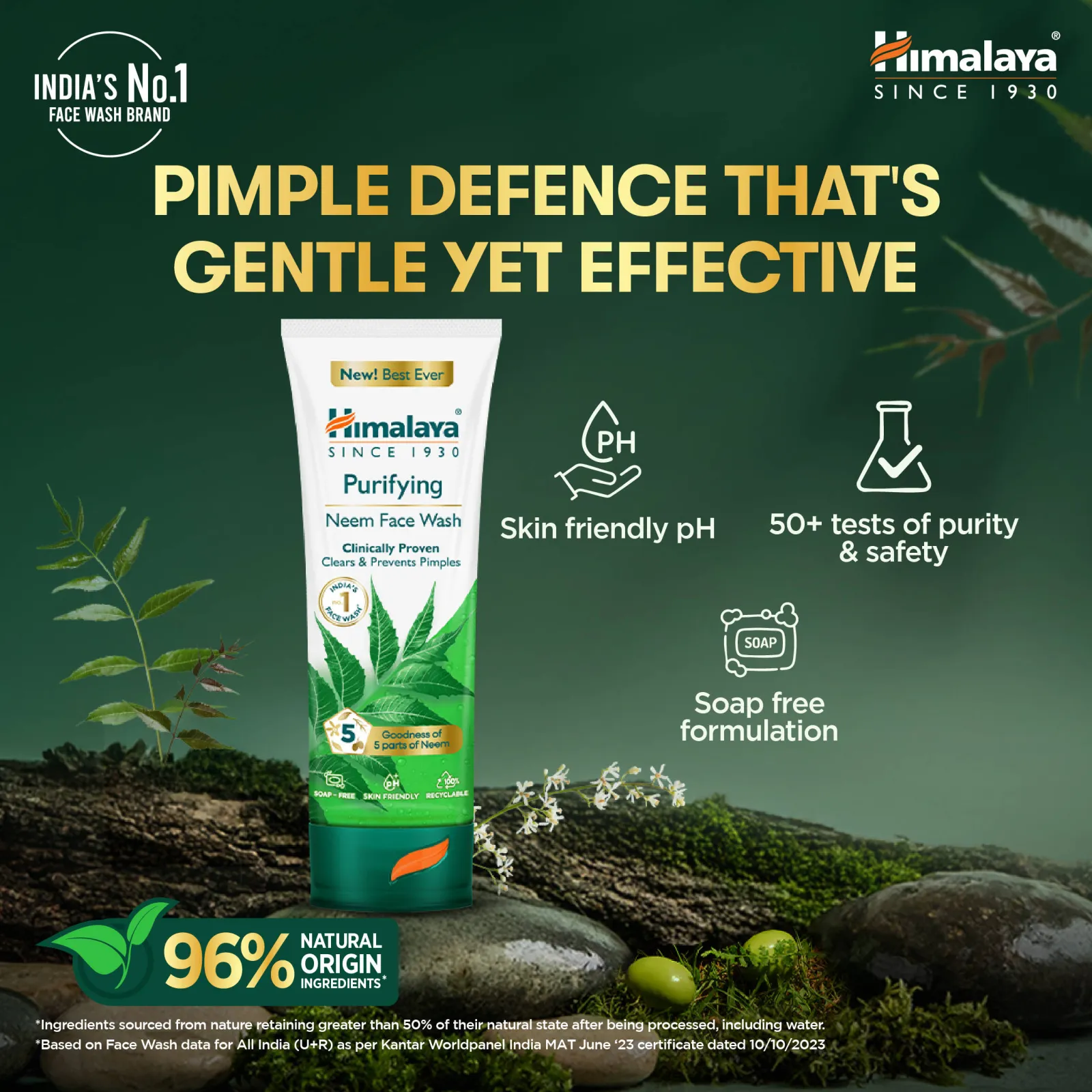 Himalaya Purifying Neem Face Wash - Pack of 2
