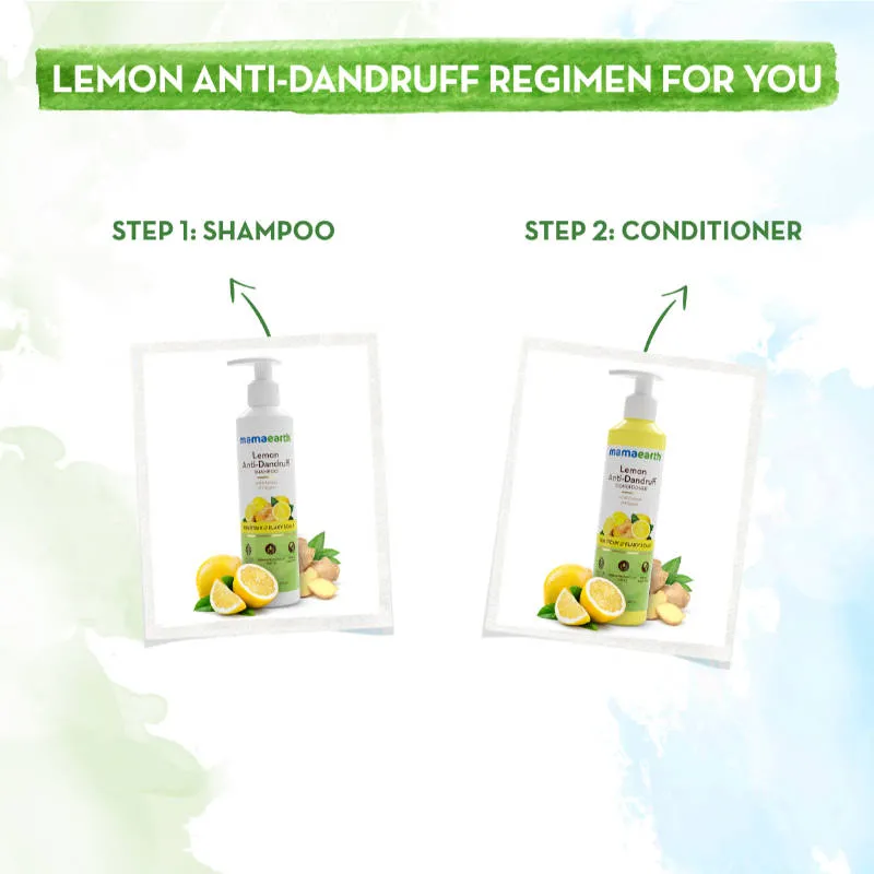 Mamaearth Lemon Anti Dandruff Conditioner With Lemon & Ginger For Soft & Smooth Hair