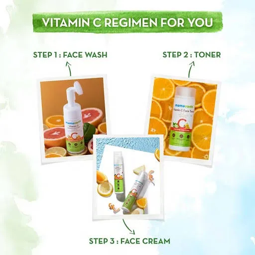 Mamaearth Vitamin C Foaming Face Wash With Brush Combo Pack With Refill For Skin Illumination