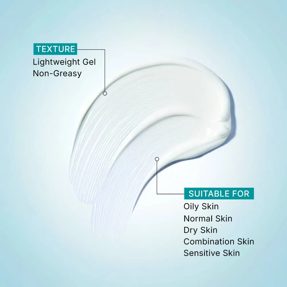 Pilgrim 2% Niacinamide Glow Gel Sunscreen SPF 50+++ Uv ShieldX Boost Glow Non-greasy No white cast