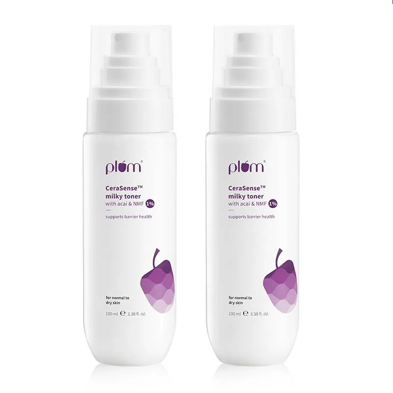 Plum CeraSenseTM Milky Toner for Barrier Repair & Hydration Pack of 2