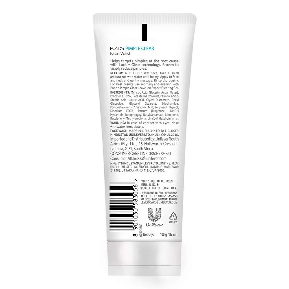 Pond's Ponds Pimple Clear Face Wash