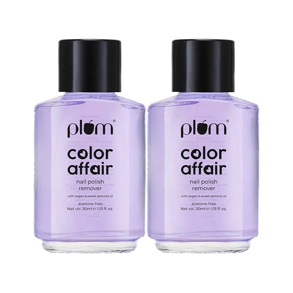 Plum Color Affair Nail Polish Remover - Pack Of 2
